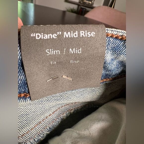 tractr “Diane” mid rise slim jeans 🔥 NWT 🔥 distressed 🔥 size 6/28 - Picture 7 of 10